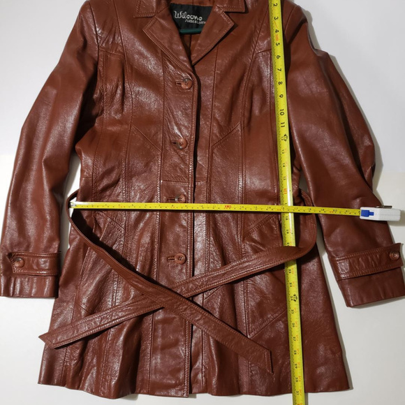 Wilson Caramel size 16 trench coat Vintage - Picture 3 of 7